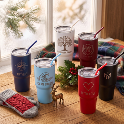 Personalized 30oz Powder Coated Tumbler 