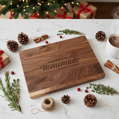 Personalized Walnut Wood Cutting Board